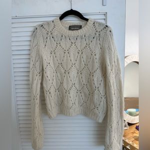 S White Alpaca Reformation Sweater